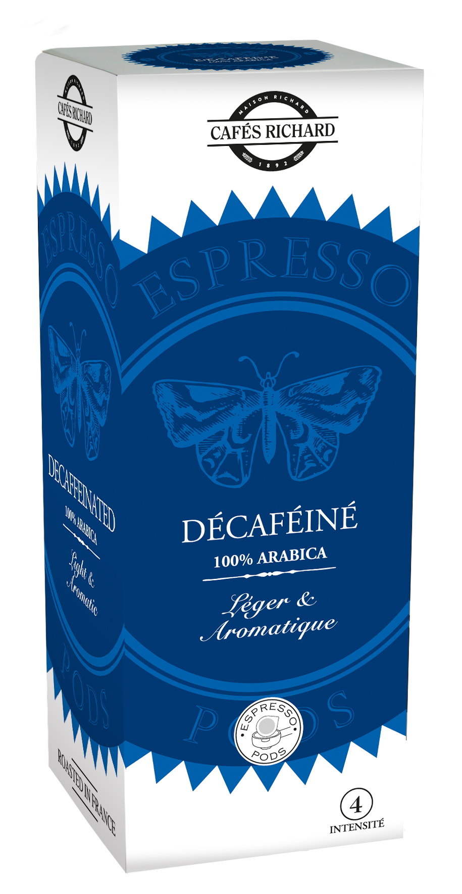 Decaffeinated, ყავის პოდი, 25 ც