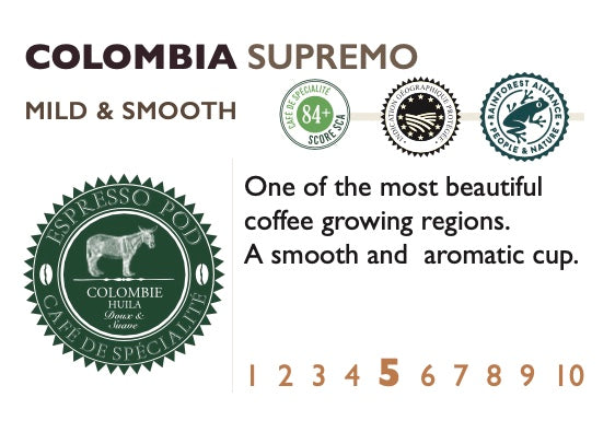 Columbia, ყავის, პოდი, 25ც
