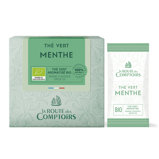 Vert Menthe, მწვანე ჩაი პიტნით, პაკეტებში, 40 ც