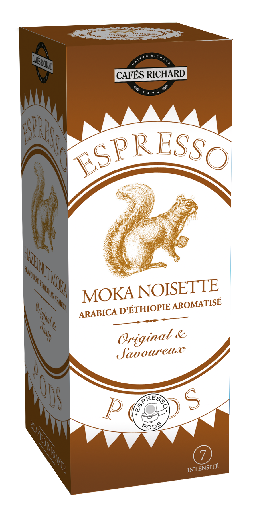 Moka Noisette, ყავის პოდი, 25ც