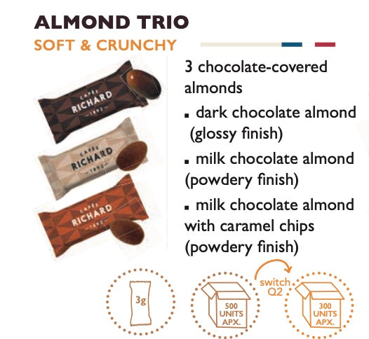 Almond Trio, შოკოლადის ნაკრები, 1.5 კგ