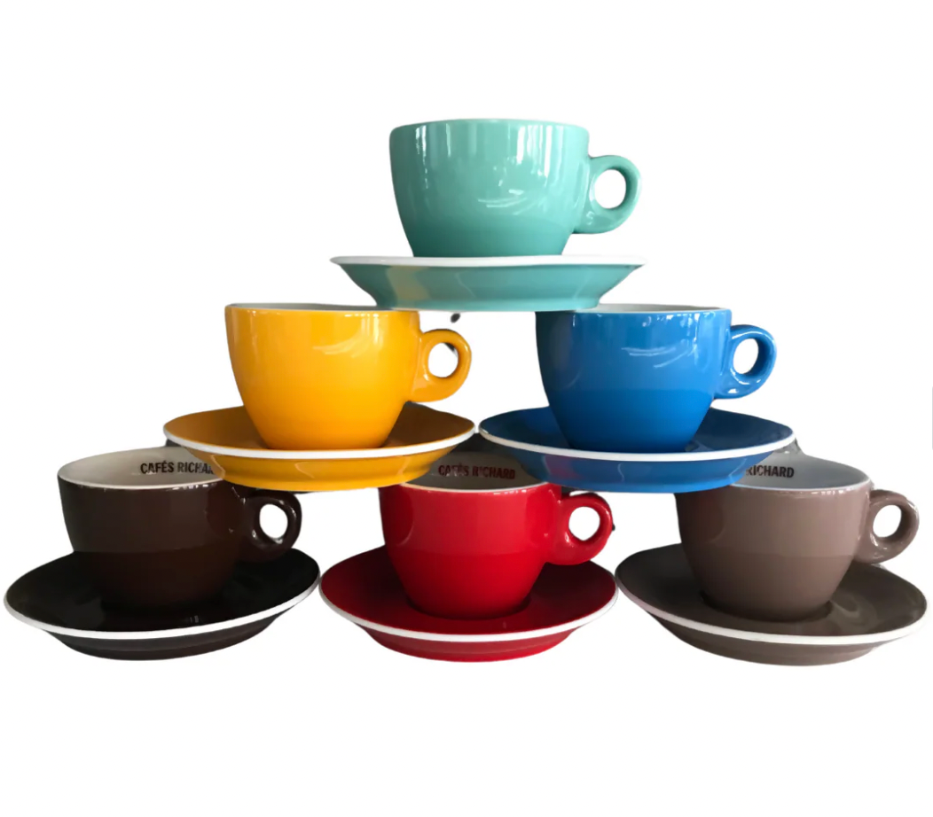 ფერადი ჭიქა - ფირუზისფერი, ამერიკანო