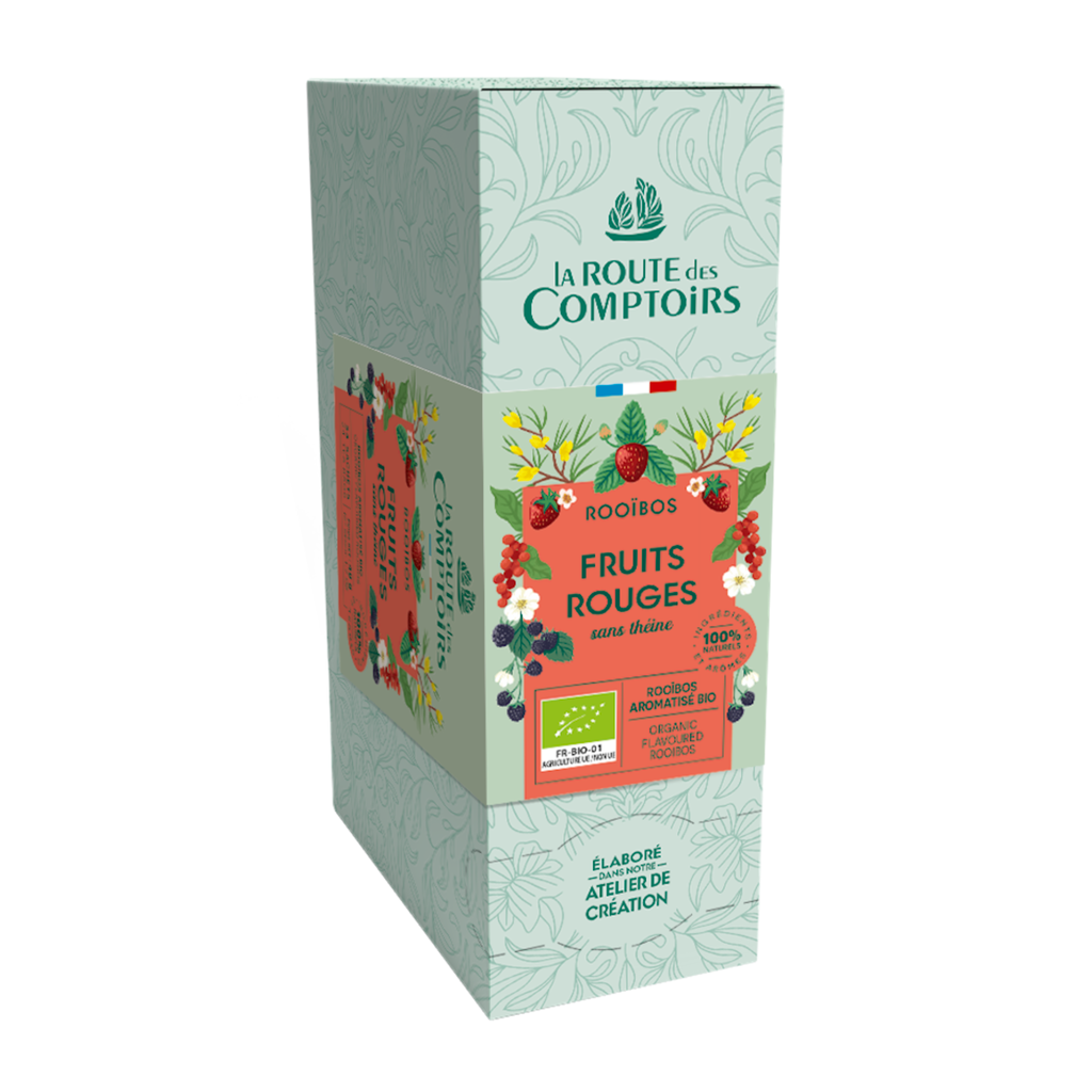 Rooïbos Fruits Rouges, ჩაი როიბუში ტყის კენკრით, პაკეტებში, 24ც